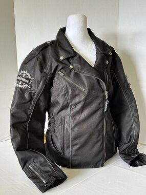 FIELDSHEER CORBOLEX BLACK WOMENS MOTERCYCLE RIDING JACKET SIZE M
